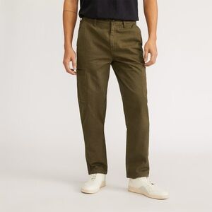 Everlane Organic Cotton Refined Cargo Pants Olive Herringbone Twill Size 29